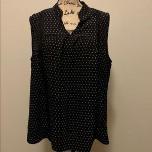 Torrid Black Sleeveless Chiffon Top